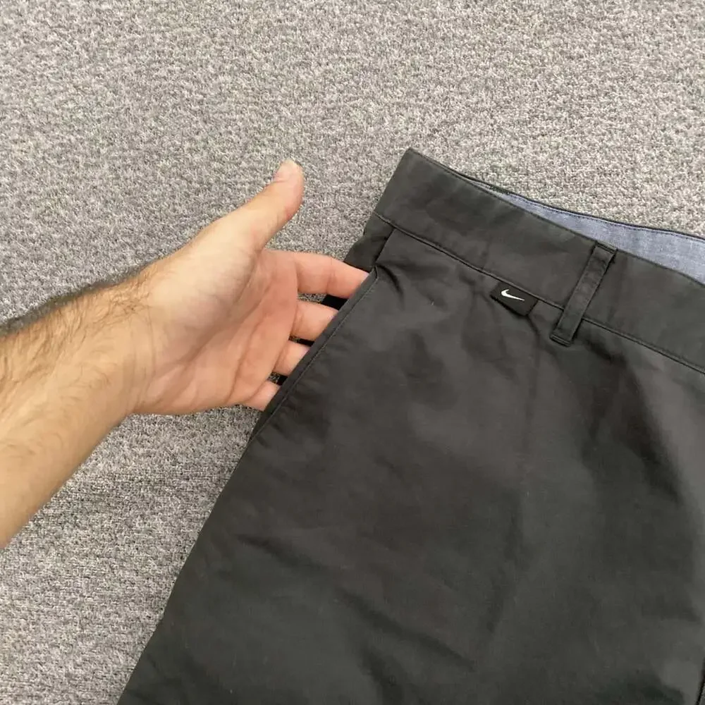 Nike Golf Men’s Size 38 Gray Zip Pocket Dri-Fit Summer Chino Shorts_3